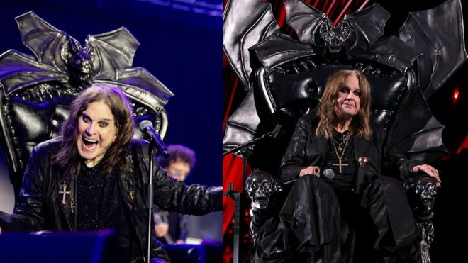 Ozzy Osbourne on the throne